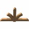 Ekena Millwork Redmond Smooth Timber Gable Bracket, Western Red Cedar, 60"W x 35"H x 3 1/2"D x 5 1/2"F, 14/12 Pitch GBW060X35X0406RED00SWR - alternate 2
